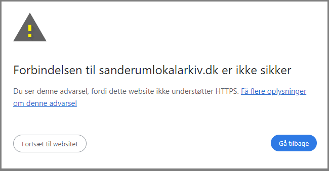 Forbindelsen er usikker